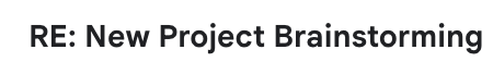 Bad cold email subject line example