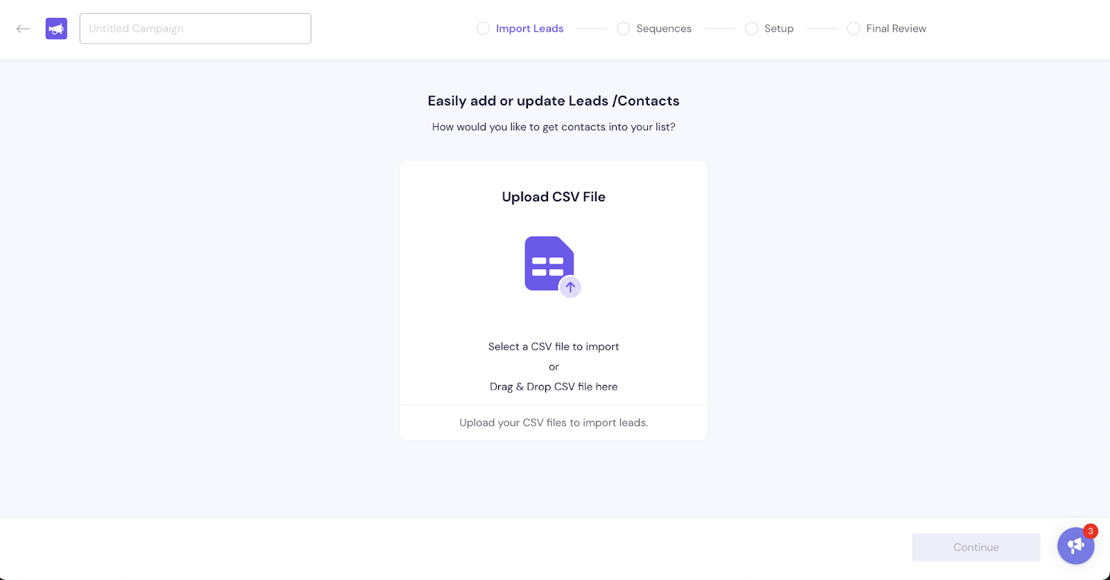 Smartlead.ai import leads